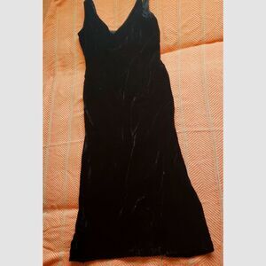 The Limited Sleeveless Black Velvet Dress Sz. 8 Goth/Glam/Whimsygoth
